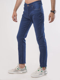 Dark Blue Faded Stretchable Denim Jeans-31