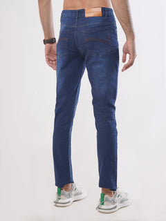 Dark Blue Faded Stretchable Denim Jeans-31