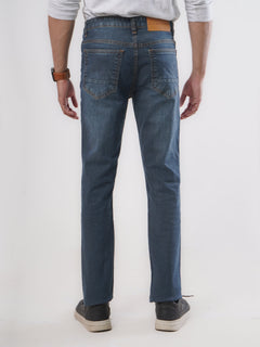 Dark Blue Faded Stretchable Denim Jeans-33