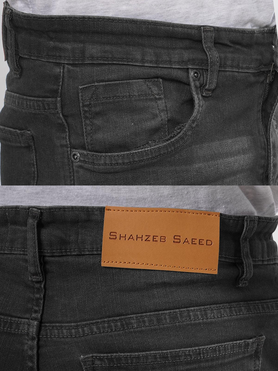 Charcoal Grey Denim Jeans 35