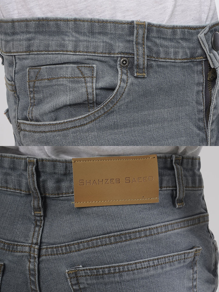 Greyish Blue Denim Jeans 35