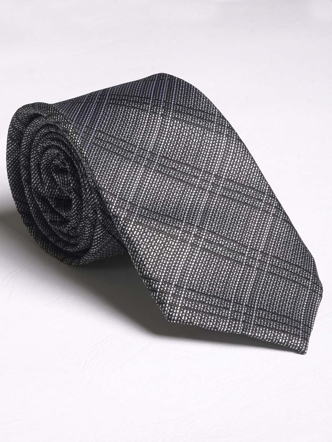 Dark Grey Double Stripe Tie (TIE-578)