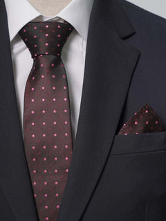 Pink Dotted Tie Set (TS-228)