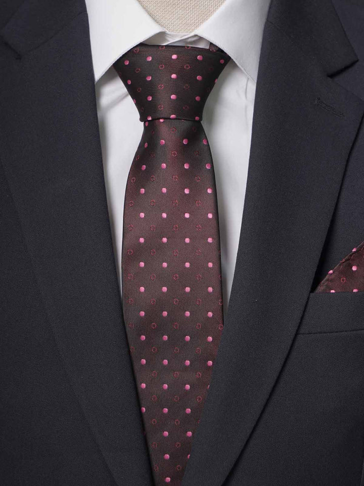 Pink Dotted Tie Set (TS-228)