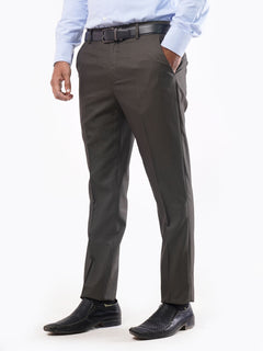 Dark Brown Self Executive Formal Dress Trouser (FDT-035)