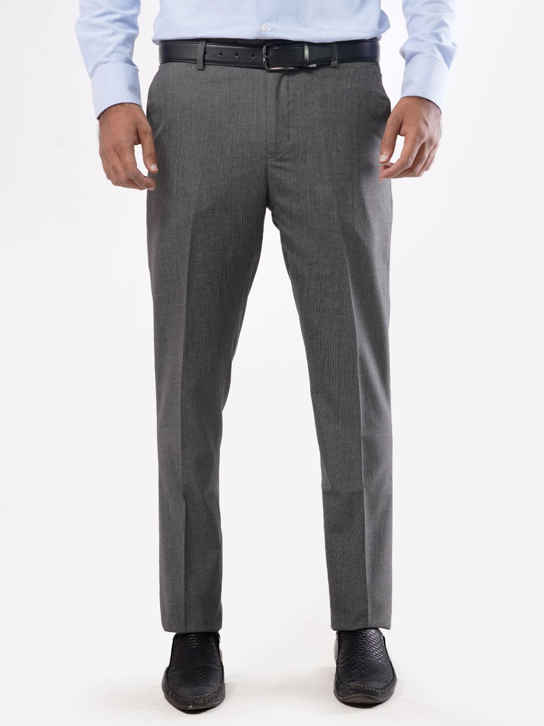 Dark Grey Self Executive Formal Dress Trouser (FDT-036)