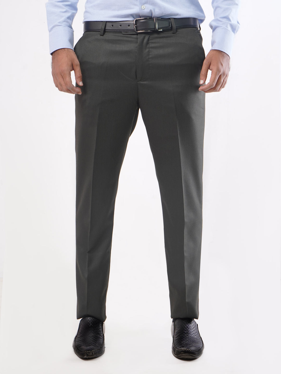 Dark Green Self Executive Formal Dress Trouser (FDT-019)