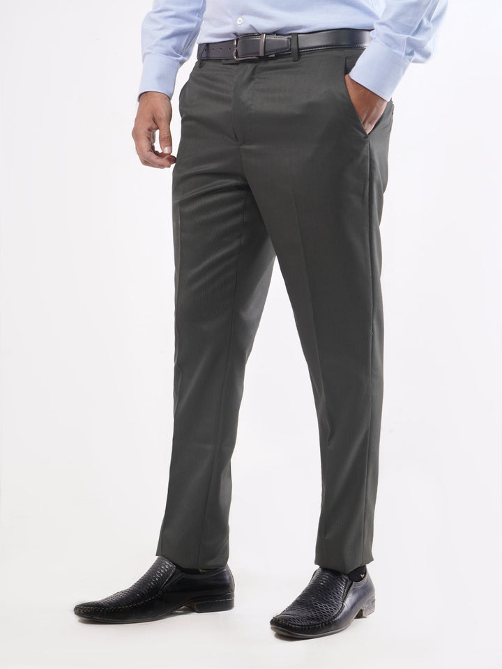 Dark Green Self Executive Formal Dress Trouser (FDT-019)