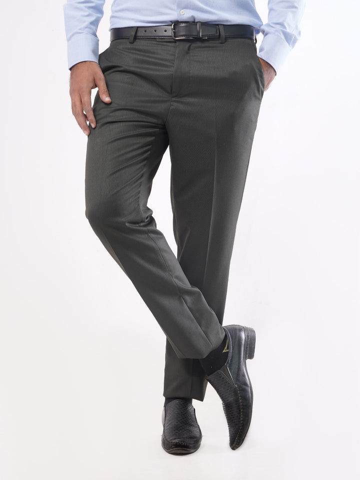 Dark Green Self Executive Formal Dress Trouser (FDT-019)