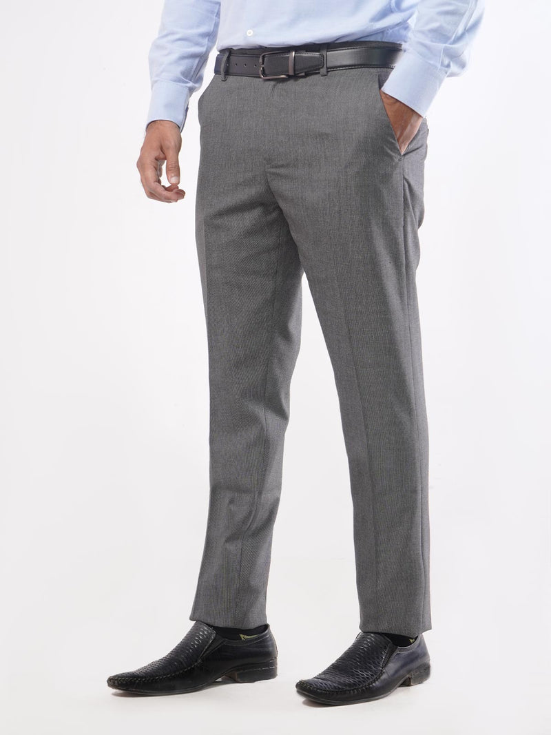 Light Grey Self Executive Formal Dress Trouser (FDT-022)