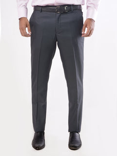 Bluish Grey Self Executive Formal Dress Trouser (FDT-023)