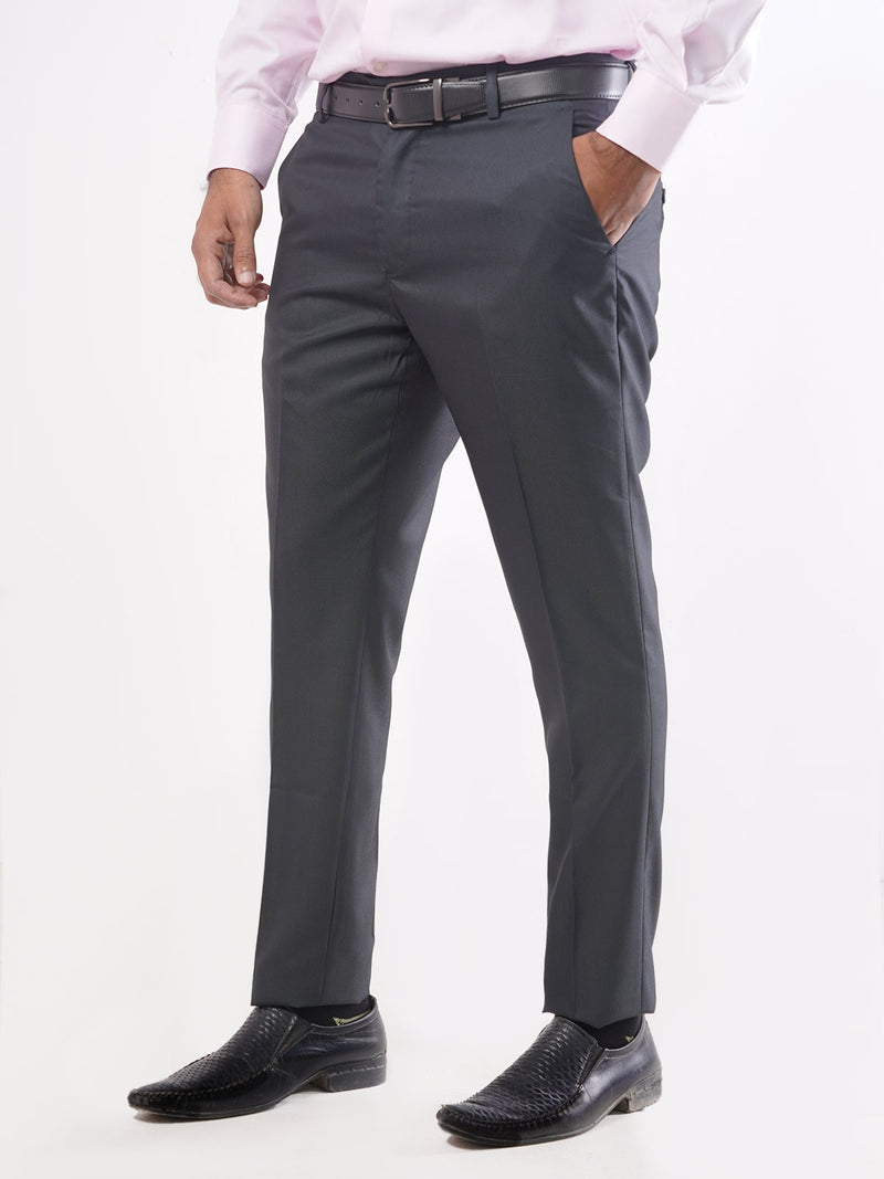 Bluish Grey Self Executive Formal Dress Trouser (FDT-023)