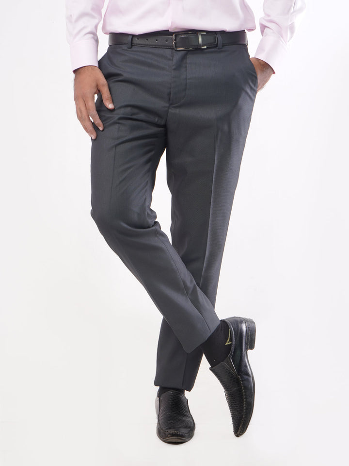 Bluish Grey Self Executive Formal Dress Trouser (FDT-023)