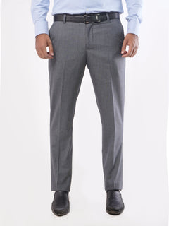 Charcoal Grey Self Executive Formal Dress Trouser (FDT-029)