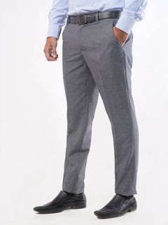 Charcoal Grey Self Executive Formal Dress Trouser (FDT-029)