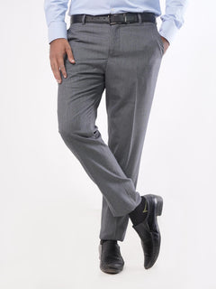 Charcoal Grey Self Executive Formal Dress Trouser (FDT-029)