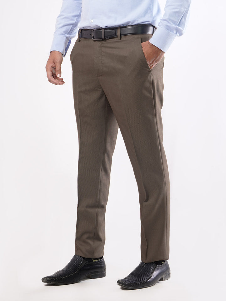 Brown Self Executive Formal Dress Trouser (FDT-032)