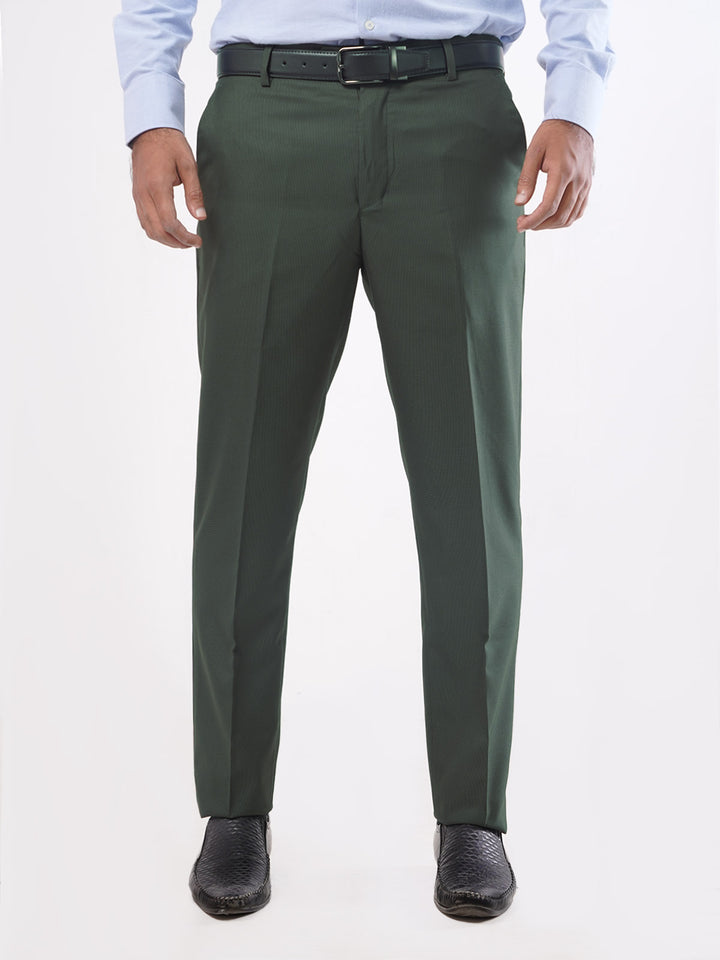 Dark Green Self Executive Formal Dress Trouser (FDT-033)