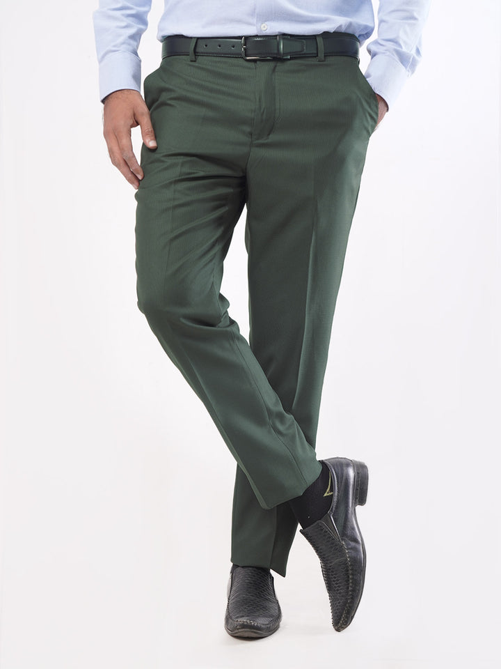 Dark Green Self Executive Formal Dress Trouser (FDT-033)