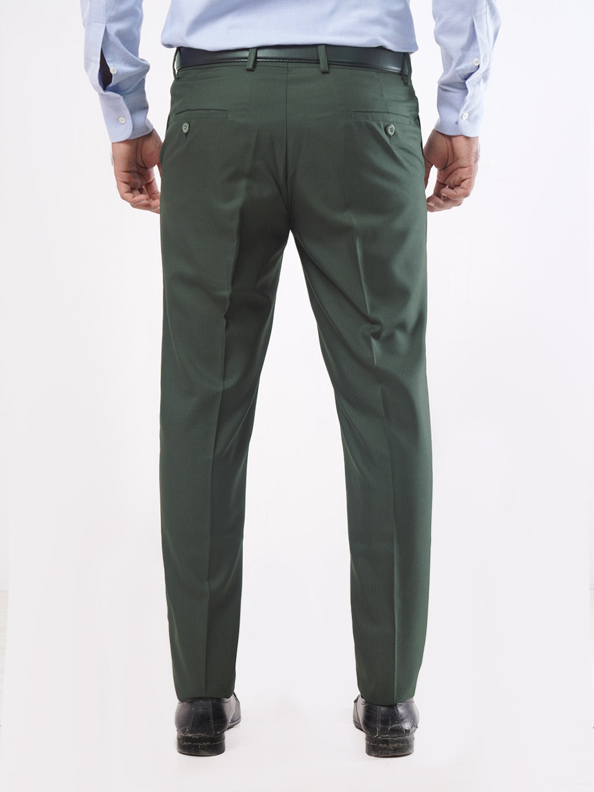 Dark Green Self Executive Formal Dress Trouser (FDT-033)