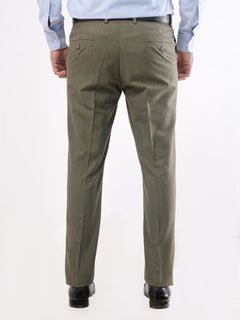 Olive Green Self Executive Formal Dress Trouser (FDT-039)