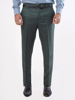 Dark Green Self Check Executive Formal Dress Trouser (FDT-044)