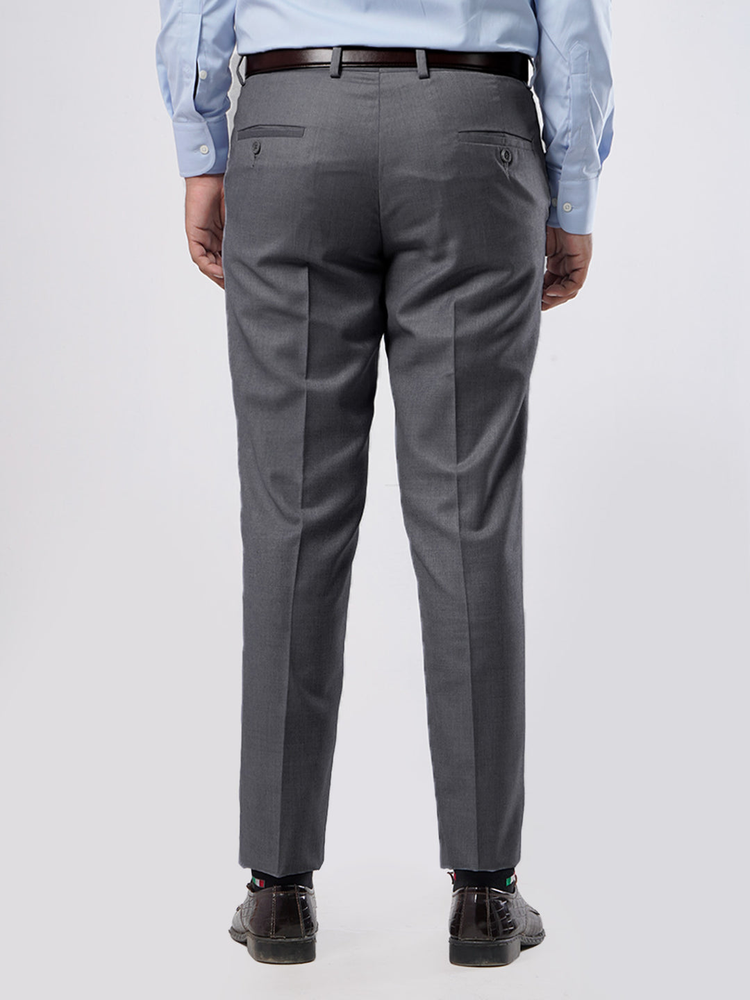 Dark Grey Self Executive Formal Dress Trouser (FDT-047)