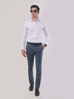 Blue Self Executive Formal Dress Trouser (FDT-050)