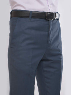 Blue Self Executive Formal Dress Trouser (FDT-050)