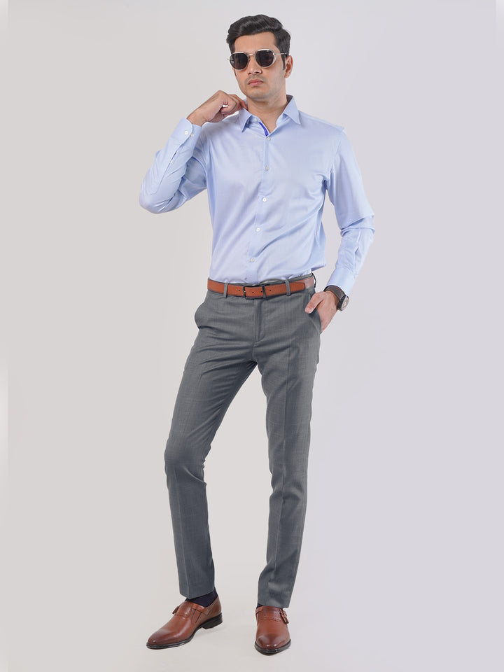 Grey Self Executive Formal Dress Trouser (FDT-051)