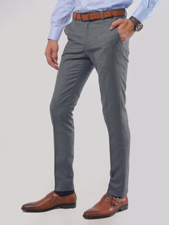 Grey Self Executive Formal Dress Trouser (FDT-051)