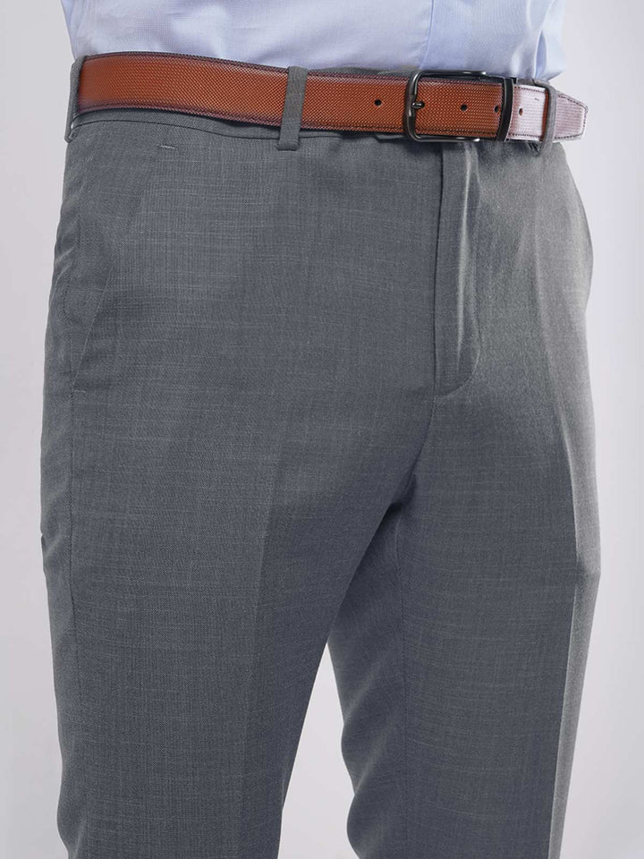 Grey Self Executive Formal Dress Trouser (FDT-051)