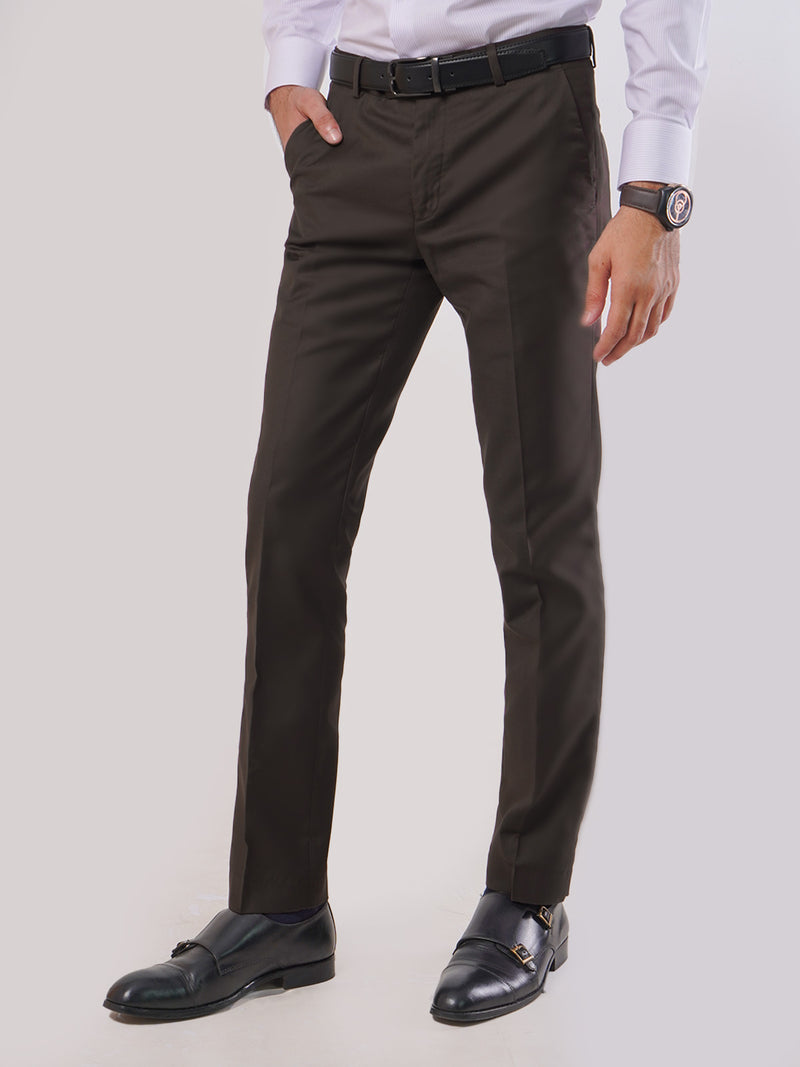 Dark Brown Plain Formal Dress Trouser (FDT-054)