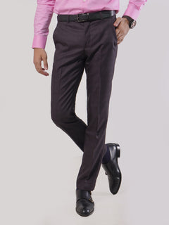 Dark Purple Self Executive Formal Dress Trouser (FDT-060)