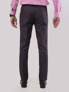 Dark Purple Self Executive Formal Dress Trouser (FDT-060)