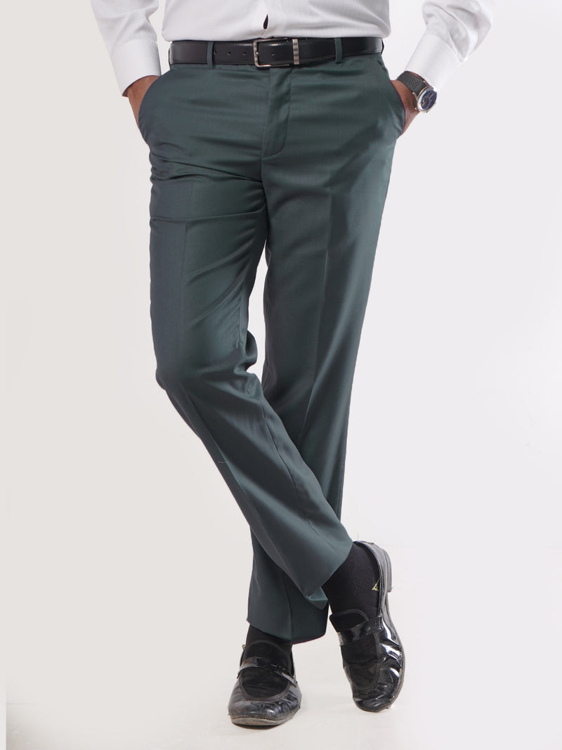 Dark teal Green Plain Formal Dress Trouser (FDT-061)