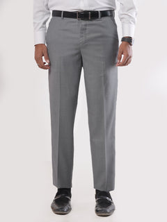 Steel Grey Self Formal Dress Trouser (FDT-062)