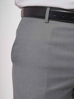 Steel Grey Self Formal Dress Trouser (FDT-062)