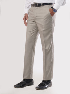 Beige Self Formal Dress Trouser (FDT-065)