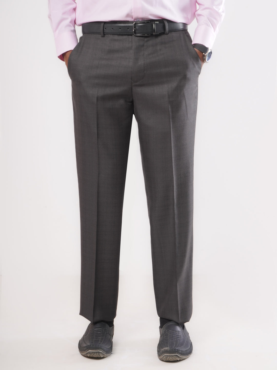 Dark Brown Self Executive Formal Dress Trouser (FDT-069)