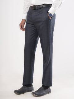 Navy Blue Self Executive Formal Dress Trouser (FDT-070)