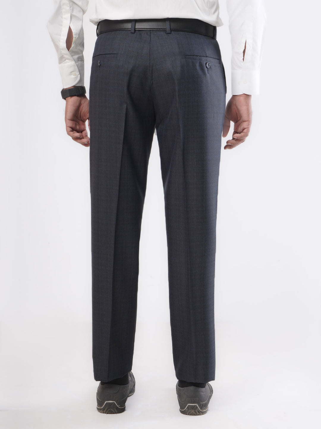 Navy Blue Self Executive Formal Dress Trouser (FDT-070)