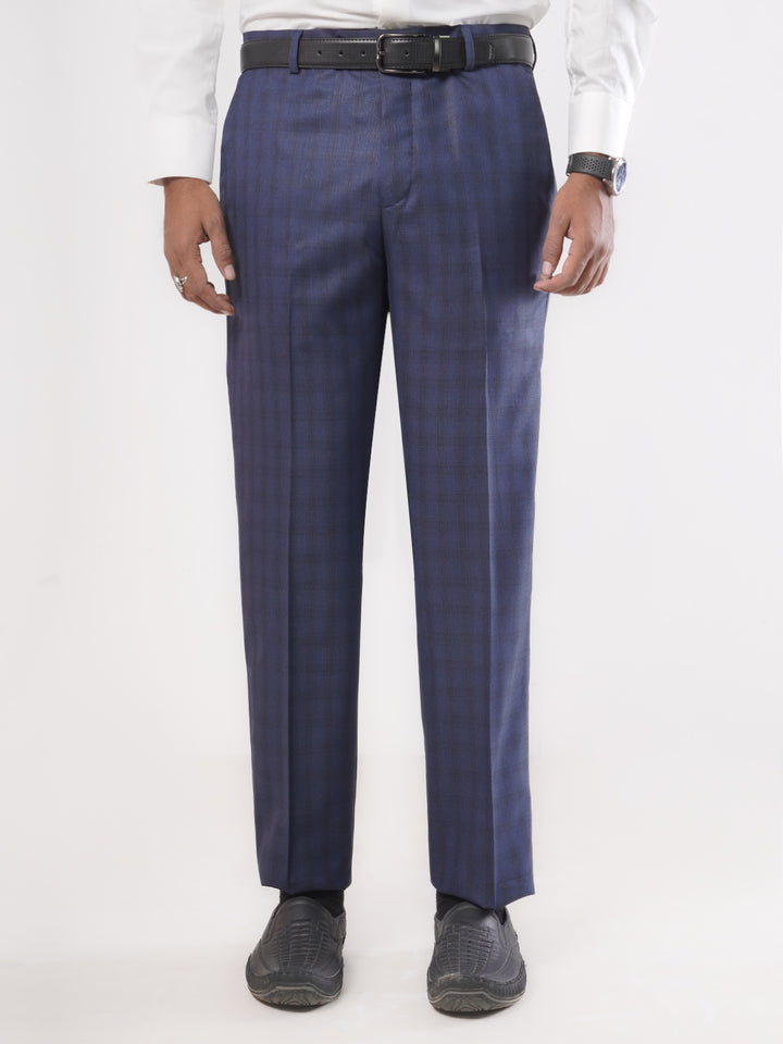 Blue Self Executive Formal Dress Trouser (FDT-071)