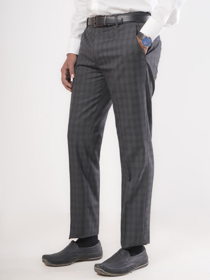 Dark Grey Self Executive Formal Dress Trouser (FDT-073)