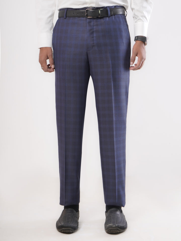 Blue Self Executive Formal Dress Trouser (FDT-079)