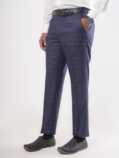 Blue Self Executive Formal Dress Trouser (FDT-079)