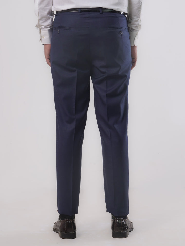 Dark Blue Plain Formal Regular Fit Dress Trouser (FDT-087)