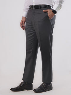 Dark Grey Self Formal Dress Trouser (FDT-092)