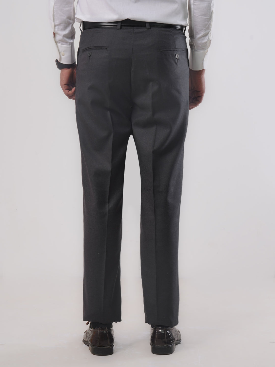 Dark Grey Self Formal Dress Trouser (FDT-092)