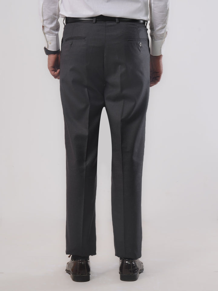 Dark Grey Self Formal Dress Trouser (FDT-092)